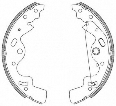 OPEN PARTS bsa209600 -  Комплект тормозных колодок